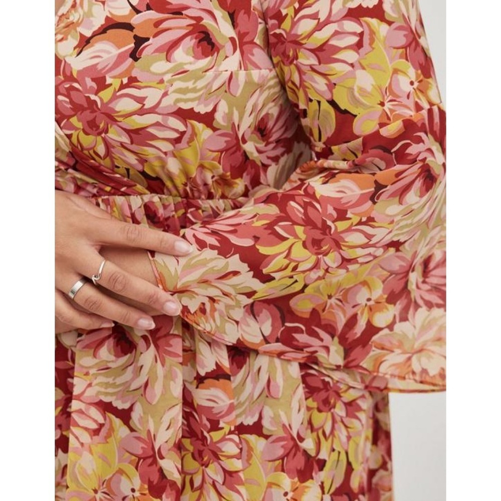 Torrid Mini Chiffon And Studio Knit Surplice Dress - Picture 4 of 10